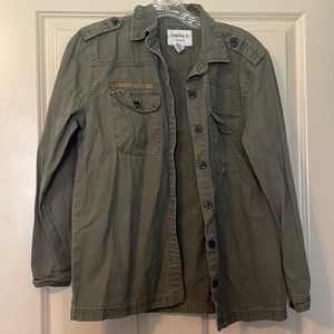 Forever 21, Green Military Jacket, Size S